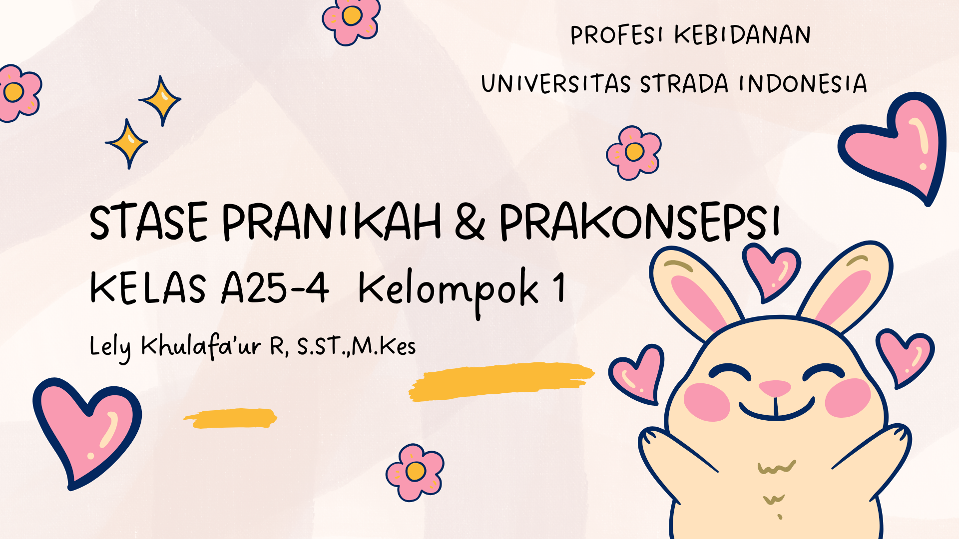 Stase Askeb Pra Nikah dan Pra Konsepsi_A25-4_Kelompok 1_Lely Khulafa’ur R