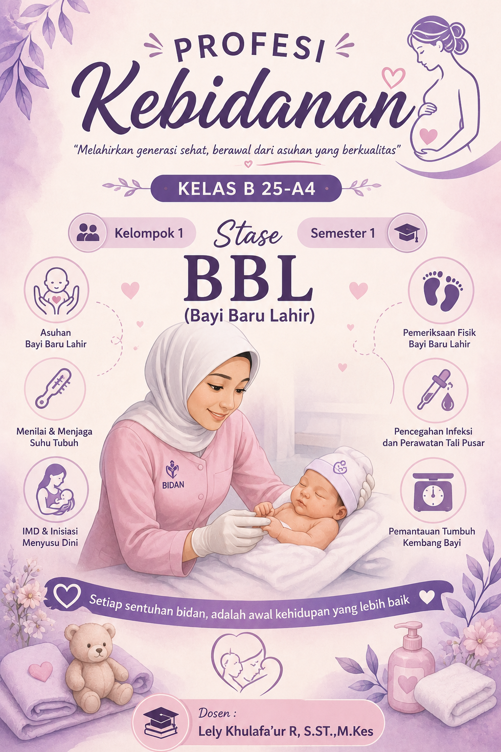 Stase Askeb BBL_B25-4A_Kelompok 1_Lely Khulafa’ur R, S.ST.,M.Kes
